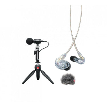 microfono shure paq. mv88+kideo kit+auriculares se215-cl,mv88+se-215cl